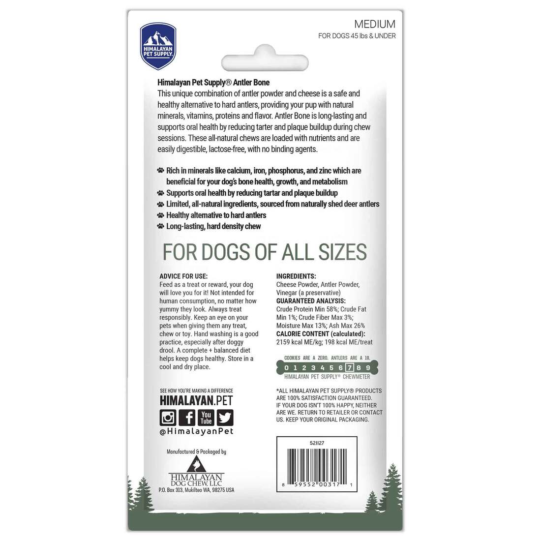Himalayan Dog Chew Antler Bone
