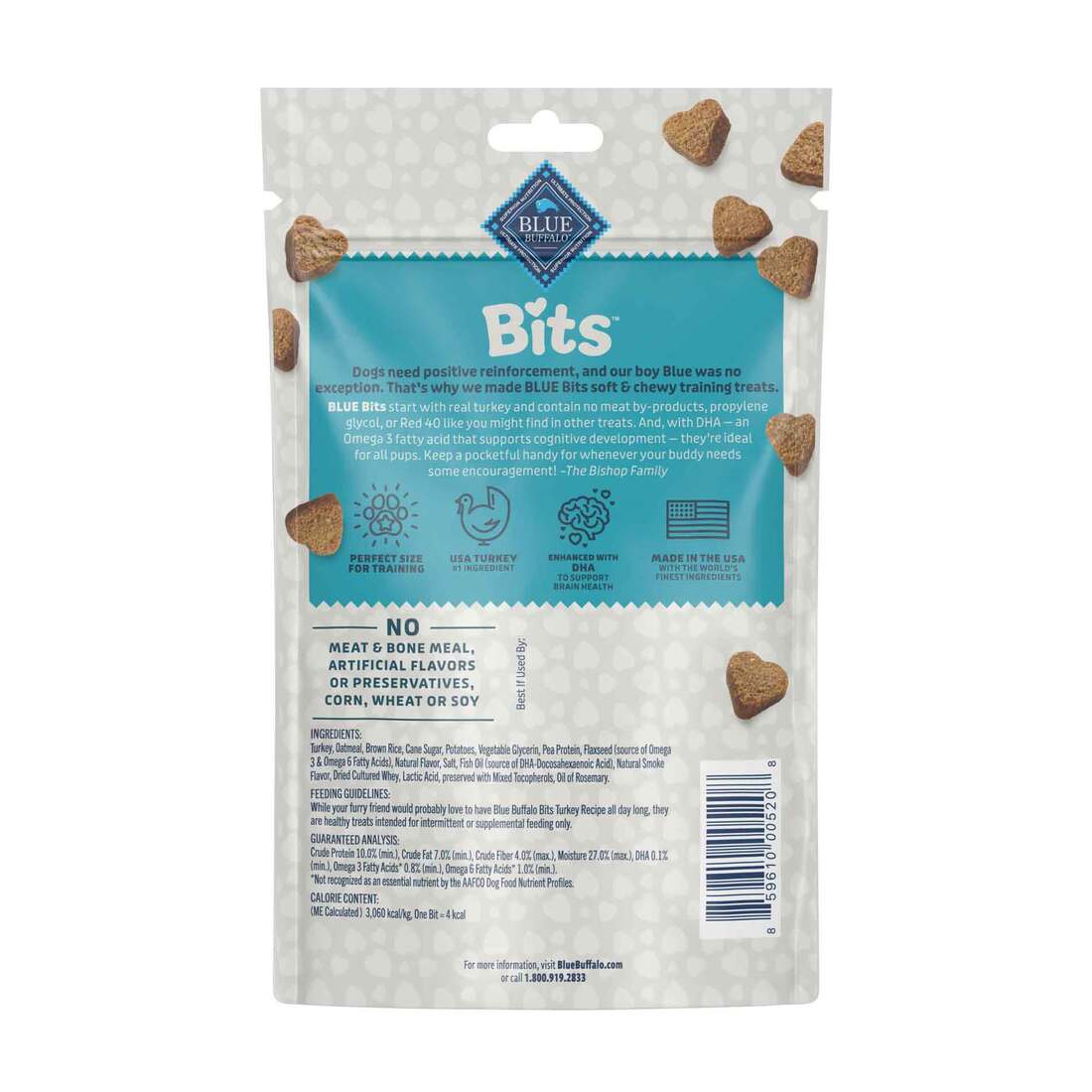Blue Buffalo BLUE Training Bits Turkey Dog Treats, 4 Ounces