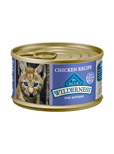 Blue Wilderness Natural Wet Cat Food, Kitten Grain Free Chicken Entree, 3 Ounces