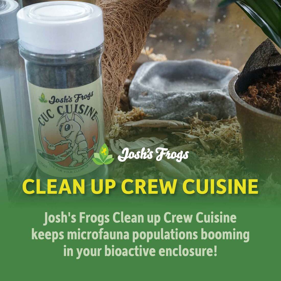 Joshs Frogs Clean Up Crew Cuisine, 2.75 Ounces