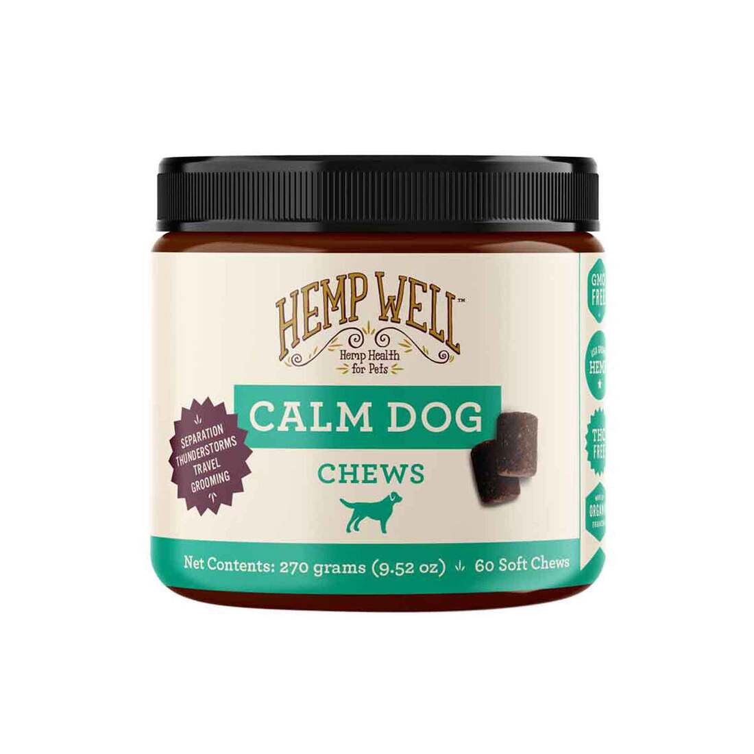 Hemp Well Calm Dog Soft Chews, 60 Count