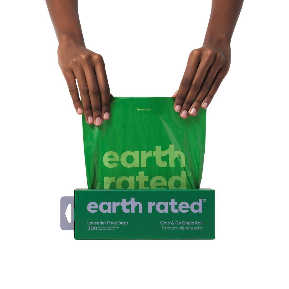 Earth Rated Lavender-Scented Poop Bags on a Single Roll, 300 Count