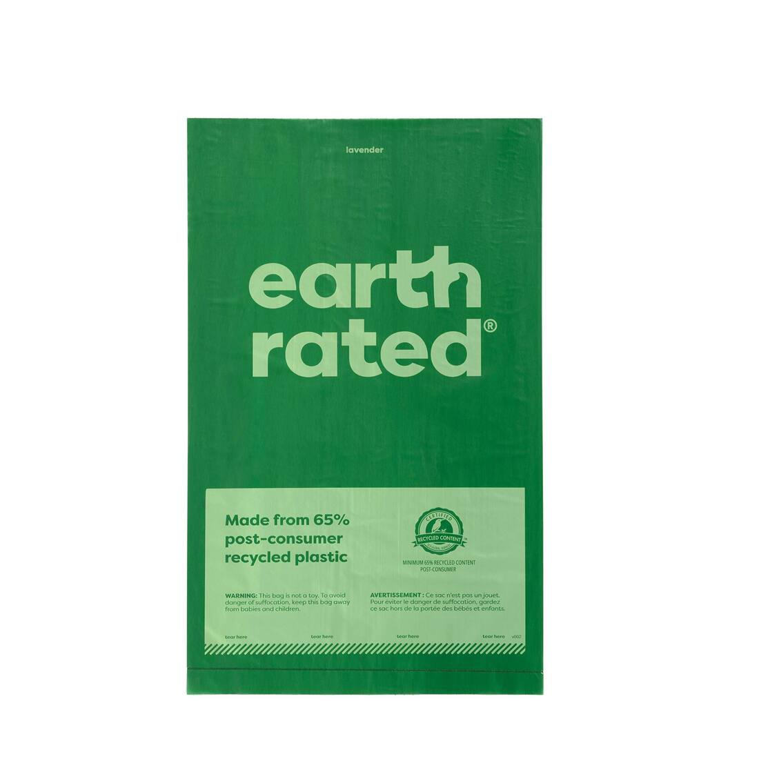 Earth Rated Lavender-Scented Poop Bags on a Single Roll, 300 Count
