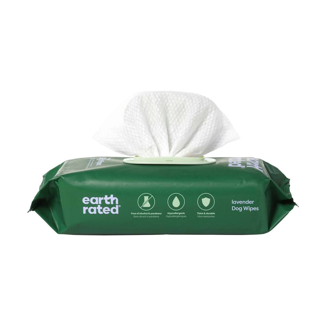 Earth Rated Lavender Dog Grooming Wipes, 100 Count