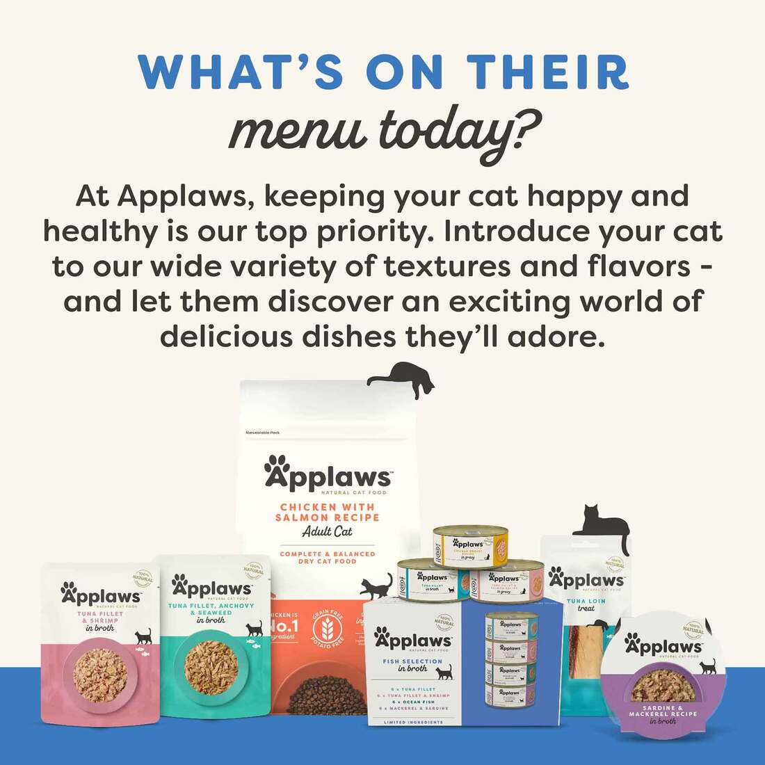 Applaws Natural Wet Cat Food, Tuna Filet and Salmon Recipe in Gravy, 2.12 Ounces