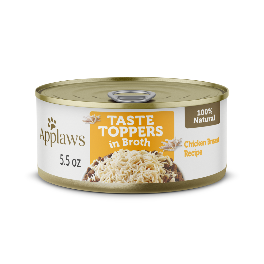 Applaws Taste Toppers Natural Wet Dog Food, Chicken Breast in Broth, 5.5 Ounce Can