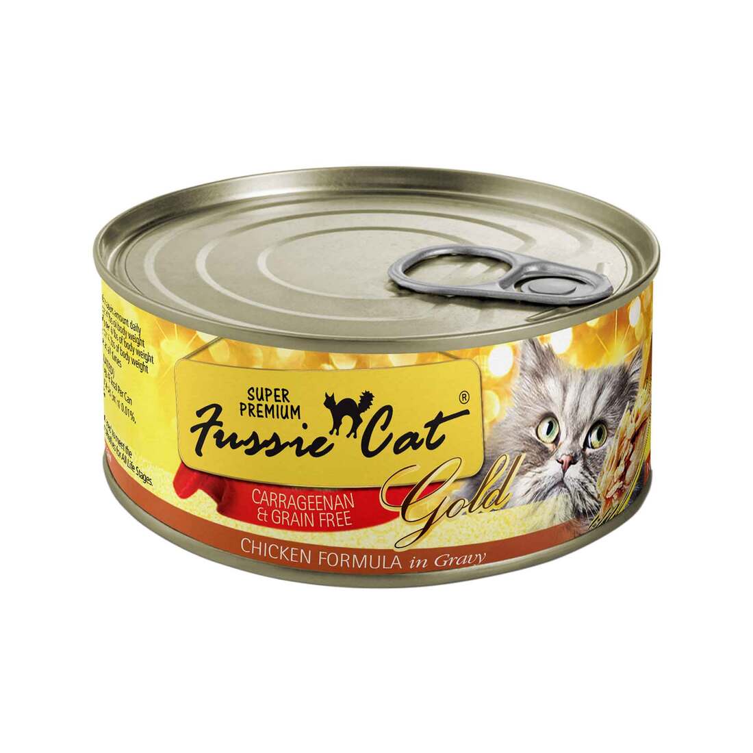 Fussie Cat Super Premium Natural Wet Cat Food, Grain Free Chicken Formula in Gravy, 2.82 Ounces