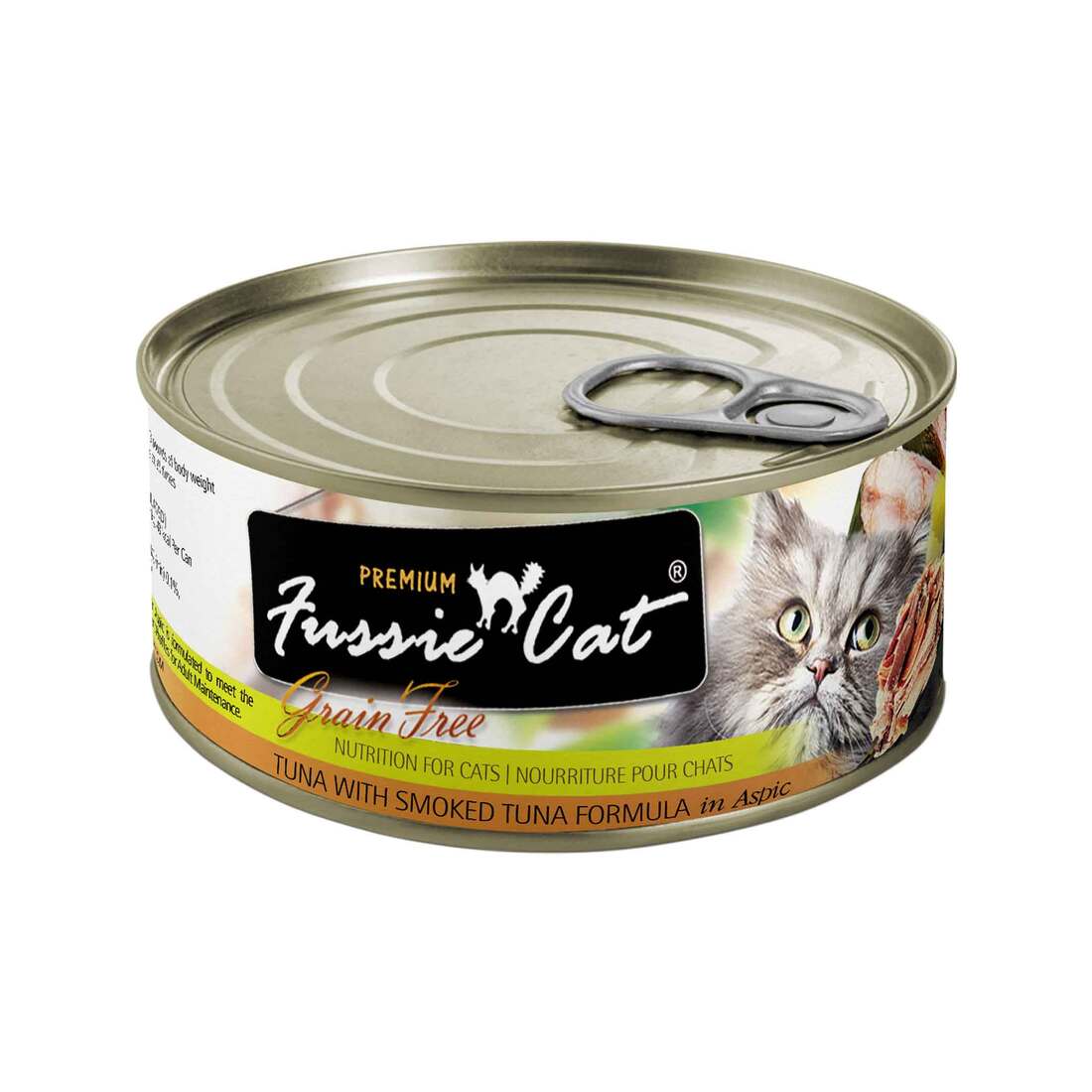 Fussie Cat Premium Natural Wet Cat Food, Grain Free Smoked Tuna, 2.82 Ounces