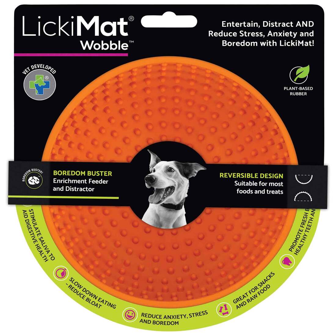 Lickimat Dog Feeding Wobble, Orange