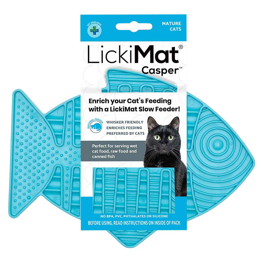 Lickimat Casper Slow Feeder, Turquoise