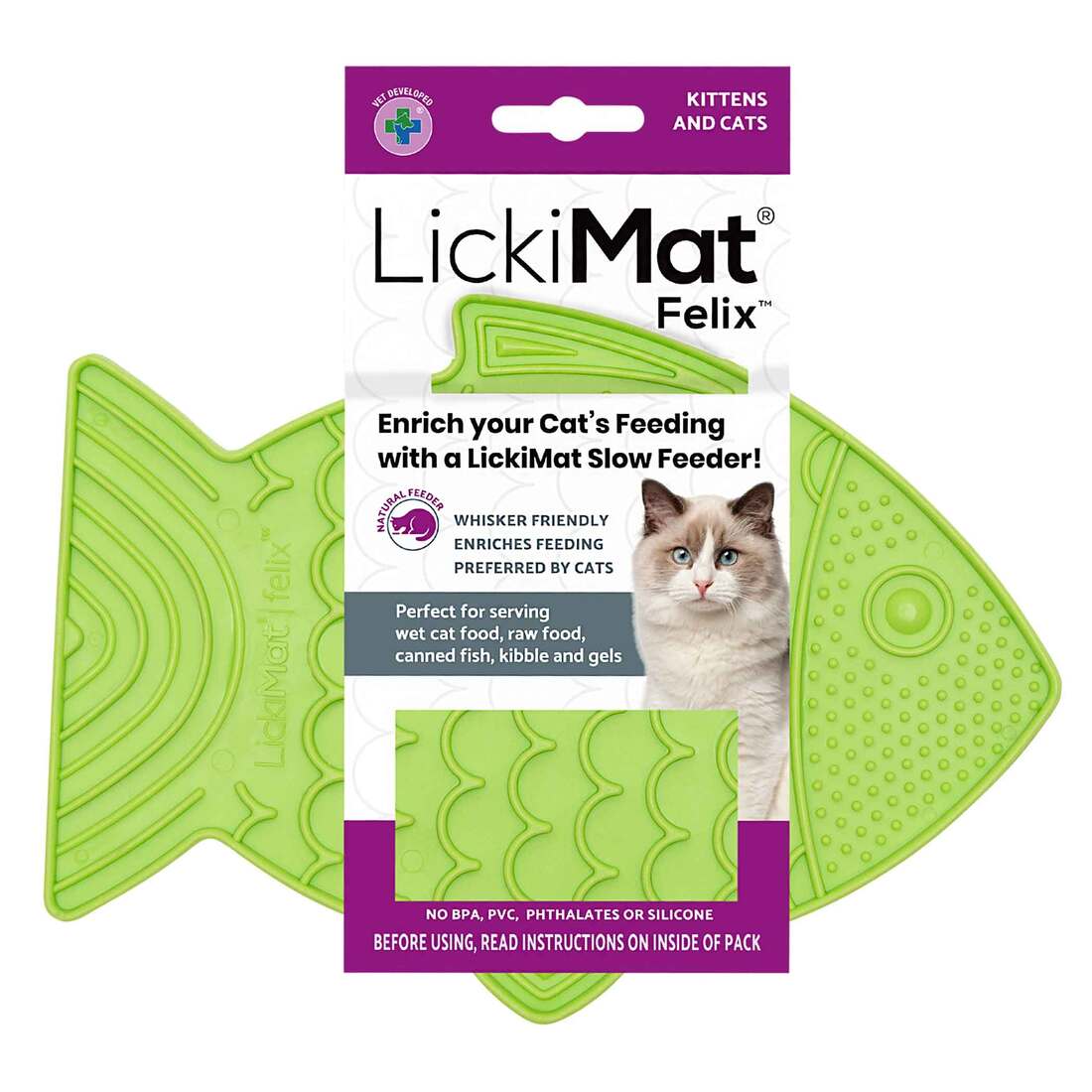 Lickimat Felix Slow Feeder, Green