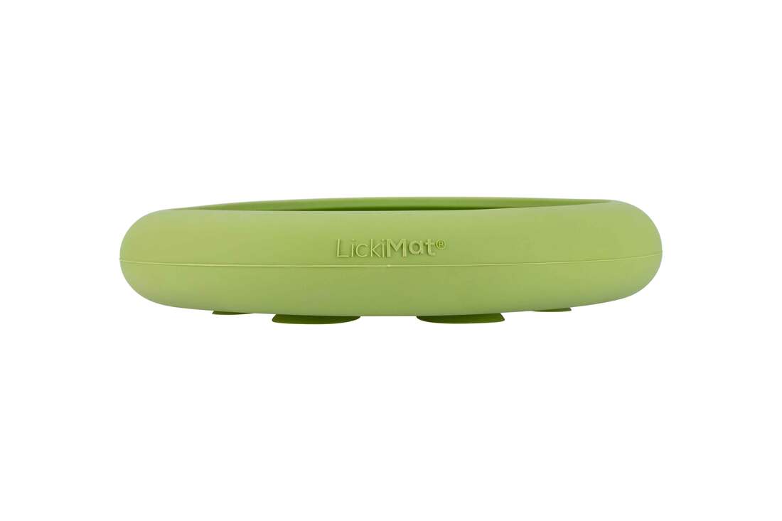Lickimat Dog Feeding UFO, Green