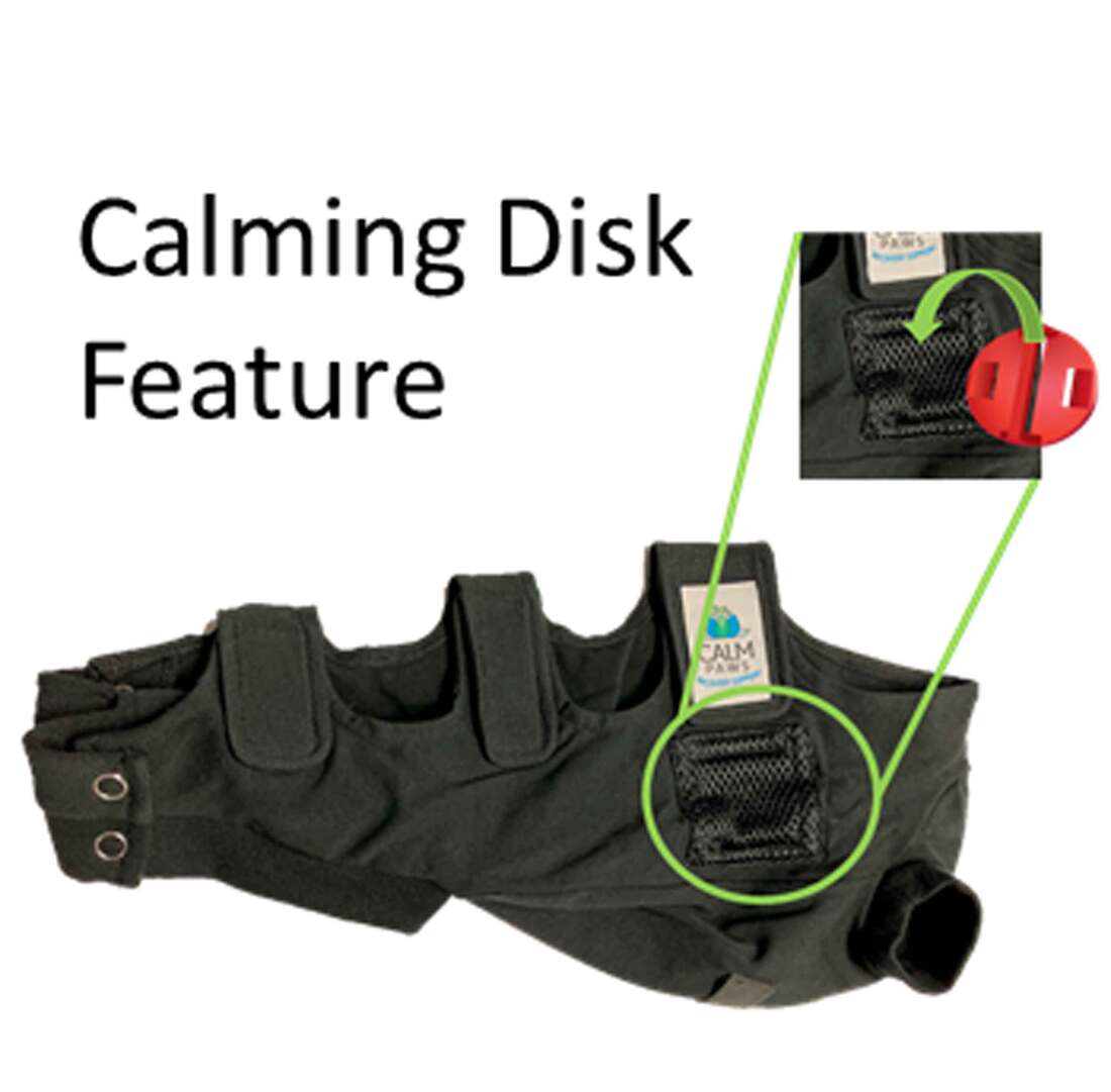 Calm Paws Calming Recovery Vest With Disc, Large