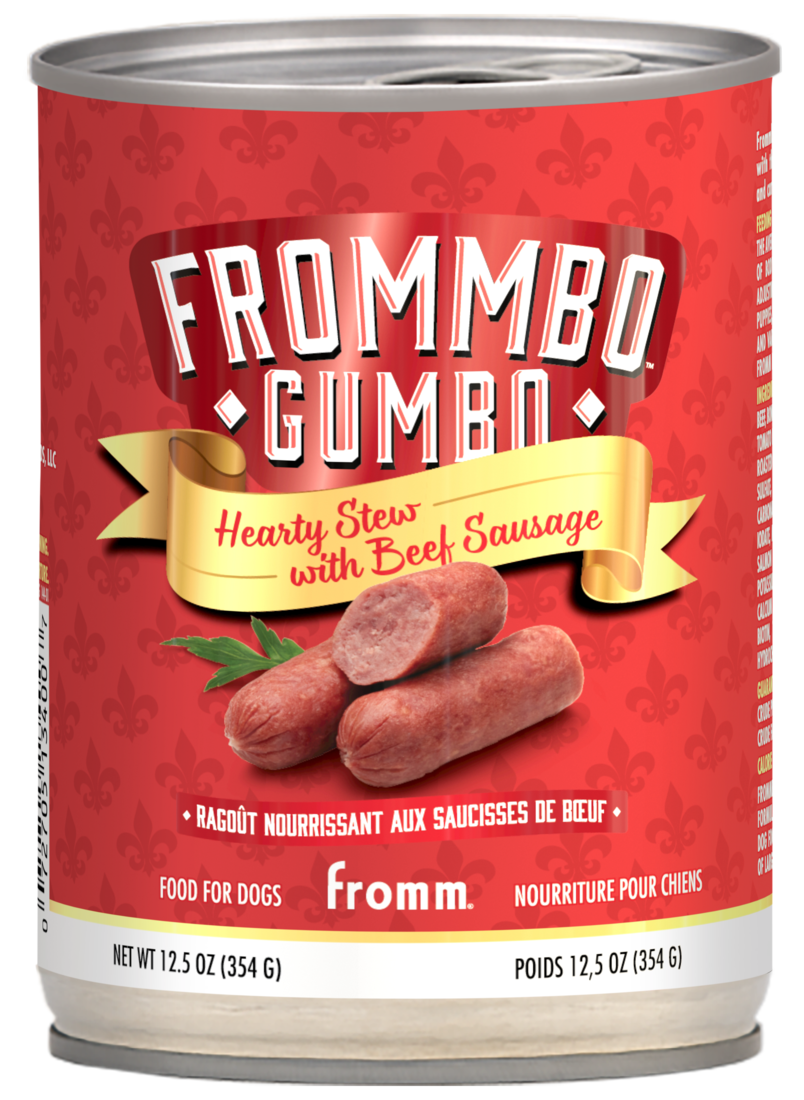 Fromm Gumbo Hearty Stew Wet Dog Food, Beef and Sausage, 12.5 Ounces